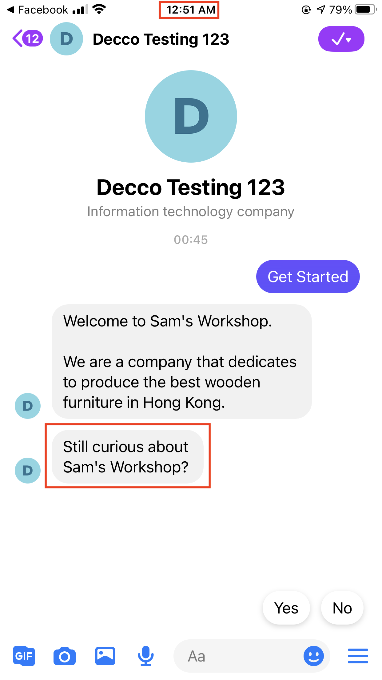 Scheduled Message sent when User is Unresponsive
